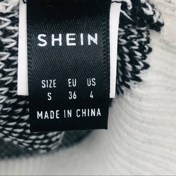 Shein Black‎ and white zebra print sweater - Picture 6 of 11